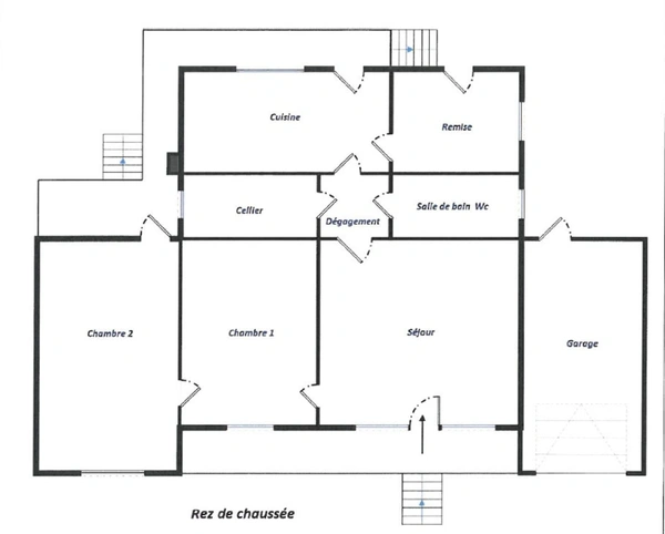 Maison à rénover 55m², 3 pièces, terrain de 448 m² ITTEVILLE    - Dans le quartier du Domaine de l'Epine