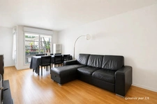 Appartement à vendre 4 pièces avec bureau, loggia et deux places de parking dans une résidence et recherchée