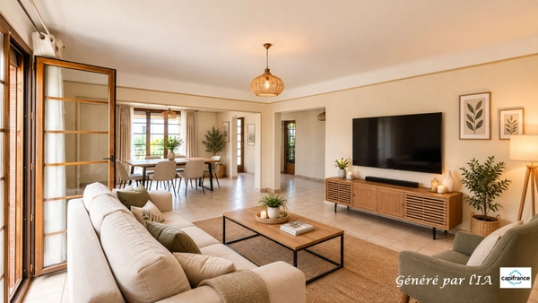 Maison à vendre - 6 pièces, 156m² à Avrainville - sous-sol total et terrain arboré de 1 555 m² 