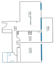 Appartement à vendre  pièces  (60)