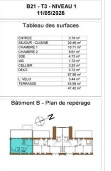 BEAUMONT-EN-AUGE – Appartement neuf T3 avec grande terrasse dans un environnement d’exception