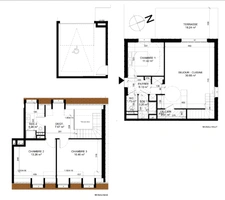 BEAUMONT-EN-AUGE – Superbe duplex neuf 4 pièces avec terrasse dans un cadre privilégié