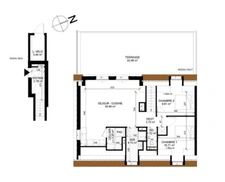 BEAUMONT-EN-AUGE – Appartement neuf T3 avec grande terrasse dans un environnement d’exception