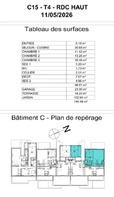 BEAUMONT-EN-AUGE – Superbe duplex neuf 4 pièces avec terrasse dans un cadre privilégié