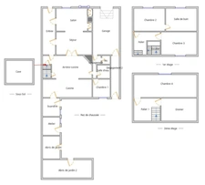 Maison familiale 6 pièces – 163 m² + dépendances – terrain 1000 m² – fort potentiel