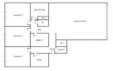 Villeneuve-d’Ascq – Jean Jaurès : T4 traversant 85 m², 3 chambres, ascenseur, parking collectif (DPE C)