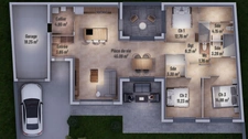 MAISON CONTEMPORAINE PLAIN PIED - 114 m² - GRAND CHAMP CENTRE