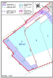 Terrain viabilisé de 523 m² à VANNES 