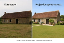 Maison à vendre 3 pièces MAREIL SUR LOIR (72)
