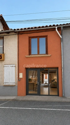 L'Isle En Dodon – Maison de village mitoyenne à rénover avec 700 m² de terrain, toiture neuve et fort potentiel
