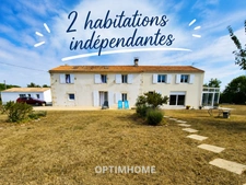 Deux maisons en une – Charentaise rénovée de 230 m² sur 4 045 m² – Idéal investissement ou projet familial 17870 LOIRE LES MARAIS (17)