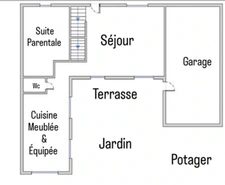 The charm and character of a renovated townhouse - Grenoble - Flaubert district - Quiet garden of approximately 200m²