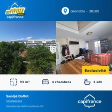 Grenoble / Au calme – Duplex lumineux avec terrasse et vue Belledonne et Vercors