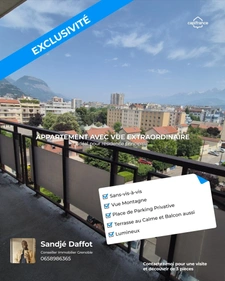 Appartement 3 pièces à vendre – Grenoble / Eaux Claires Vue Belledonne & Chartreuse – Calme absolu en intérieur de copropriété