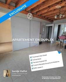 Grenoble – Dernier étage ! Superbe Duplex T4 de 99 m² avec terrasse, séjour double, vue montagne et atelier
