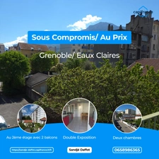 Offrez-vous le confort urbain dans un écrin de verdure : ce T3 lumineux au cœur de Grenoble n'attend plus que vous !