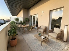 Franqueville Saint Pierre Appartement dernier étage T3 70m2 Terrasse 18 m2 sud