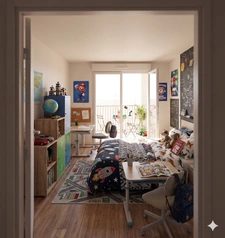 T4 avec balcons et jardin partagé  à Pantin– Limite Pré-Saint-Gervais