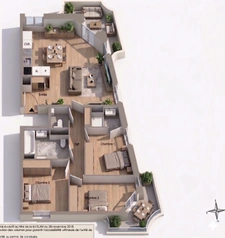 T4 avec balcons et jardin partagé  à Pantin– Limite Pré-Saint-Gervais