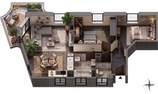 T3 avec balcon et jardin partagé  à Pantin– Limite Pré-Saint-Gervais