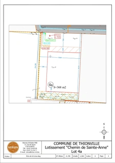 Lot 4a Lotissement Chemin de Sainte Anne THIONVILLE