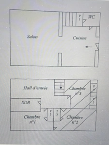 SAINT-CHAMOND- duplex familial lumineux - 103,43m2 loi Carrez (109,70m2 au sol )- 3 chambres -balcon