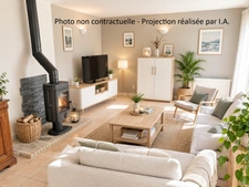 Maison de plain pied, 4 chambres- SAINT LOUBES (33)