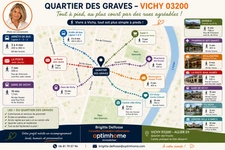 Maison de ville à vendre 5 pièces VICHY (03), garage  25 m2 et annexes - Quartier résidentiel  calme tant pour une résidence principale qu'un investissement