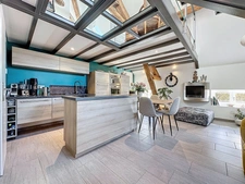 Dpt Rhône (69), TASSIN LA DEMI LUNE à vendre LOFT en Duplex T2bis/T3 d'environ 64,79 m² utiles, Parc, Atypique, dernier étage 