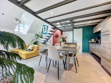 Dpt Rhône (69), TASSIN LA DEMI LUNE à vendre LOFT en Duplex T2bis/T3 d'environ 64,79 m² utiles, Parc, Atypique, dernier étage 