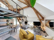 Dpt Rhône (69), TASSIN LA DEMI LUNE à vendre LOFT en Duplex T2bis/T3 d'environ 64,79 m² utiles, Parc, Atypique, dernier étage 