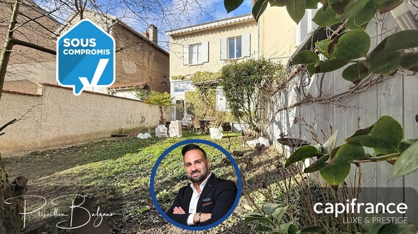 📍 Brindas de 115 m² Centre ville - Maison de ville rénovée avec goût avec un agréable jardin – 