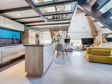 Dpt Rhône (69), TASSIN LA DEMI LUNE à vendre LOFT en Duplex T2bis/T3 d'environ 64,79 m² utiles, Parc, Atypique, dernier étage 