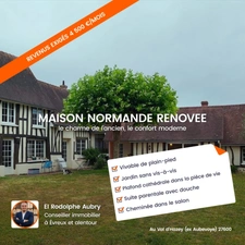 Au val d'Hazey (1 h de Paris) – Maison normande de charme rénovée de 170 m² avec jardin clos de plus de 1 000 m²