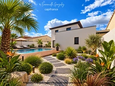 Contemporary villa, 150 m², 5 rooms, in BASSAN (34)