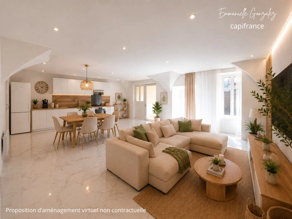 Maison de caractère entièrement rénovée 200m² avec 5 chambres ROUJAN (34)