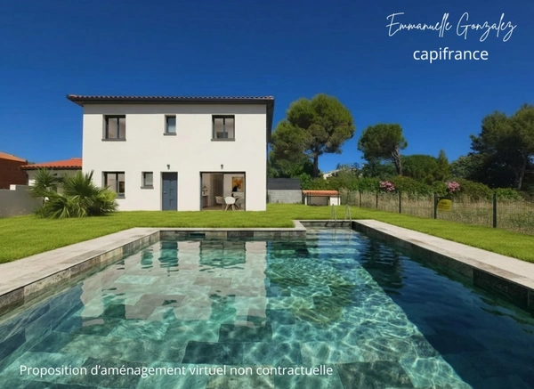 Maison contemporaine 105 m² 5 pièces ROUJAN (34)