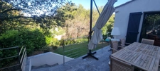Main house with 5 rooms, 205 m2 on a plot of 2,039 m2 with swimming pool and an annex of 49 m2, Eoures 13400