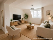 BREST, PLACE DD STRASBOURG, RARE, APT T2, BAIGNOIRE, GARAGE, CAVE, FAIBLES CHARGES, DERNIER ETAGE