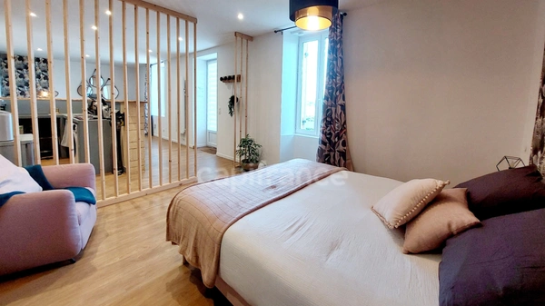 Ensemble immobilier 185m², 3 habitations indépendantes, grange, garage, love room, bonne rentabilité financière.