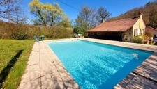 Maison rénovée avec grande piscine, Allas-Les-Mines, 77 m², 4 pièces, 3 chambres. idéale pour une résidence secondaire