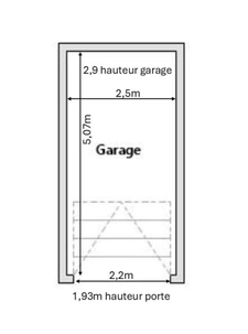 Garage couvert semi-enterré en copropriété à vendre VALENCE (26)