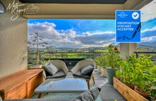 THURINS : Très bel appartement T3 + garage avec vue en dernier étage