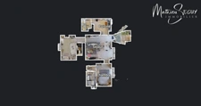 Très bel appartement T3 à COURZIEU en rez de jardin ! 