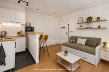 Studio calme et lumineux dans le 18ème arrondissement de Paris, à proximité du métro Guy Moquet