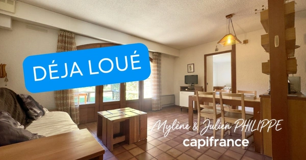 À LOUER – T2 meublé avec jardin privatif et terrasse – ANCELLE (05)
