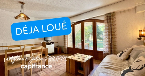 À LOUER – T2 meublé avec jardin privatif et terrasse - ANCELLE (05)