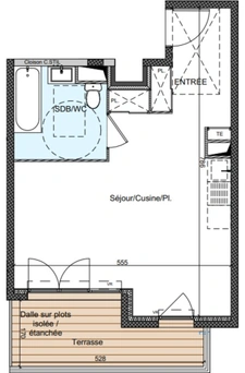 AURIBEAU-SUR-SIAGNE (06), Appartement T1 Neuf à louer avec terrasse et double parking