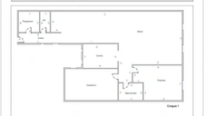A vendre  F3 Rénové de 75m² Sète Centre ville Cadre Royal proche quais 