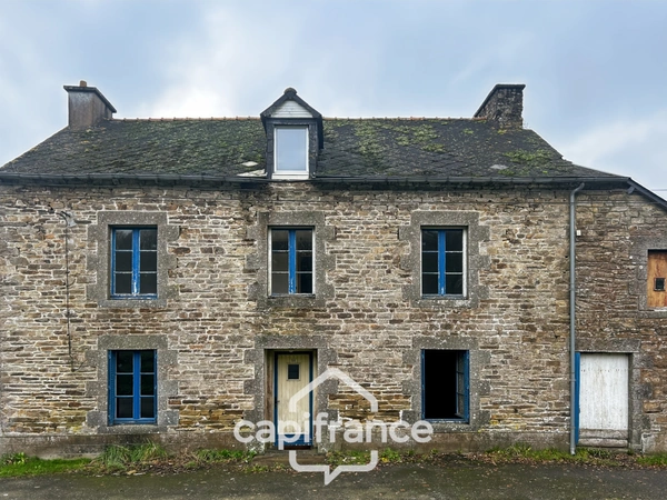 Maison en pierre avec dépendances et grand terrain – Environnement boisé et calme – La Motte (22600)